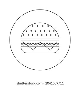 Burger icon  design graphics vector