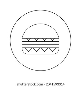 Burger icon  design graphics vector