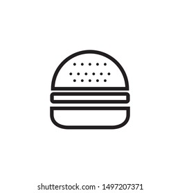 burger icon design template. Trendy style, vector eps 10