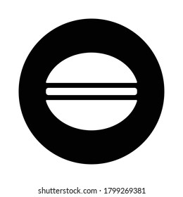 Burger icon. Design template vector