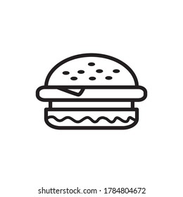 Burger Icon Design Vector Template