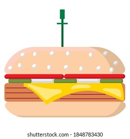 BURGER icon for designers and menu 