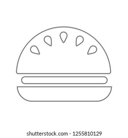 Burger icon. Element of cyber security for mobile concept and web apps icon. Thin line icon for website design and development, app development