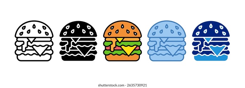 Elemento de icono de hamburguesa para diseño