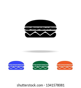 burger icon. Elements of simple web icon in multi color. Premium quality graphic design icon. Simple icon for websites, web design, mobile app, info graphics