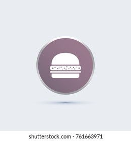 burger icon. fast food