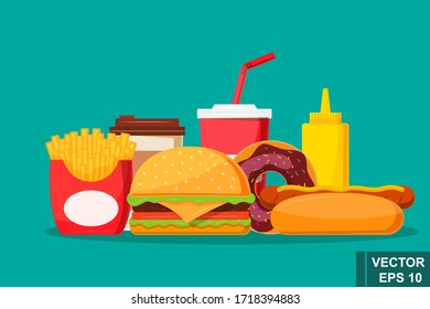 burger icon. Fast food. Isolated object. Food concept.