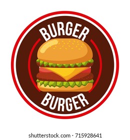 burger icon fast food restaurant menu