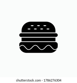 Burger Icon. Fast Food Symbol - Vector.