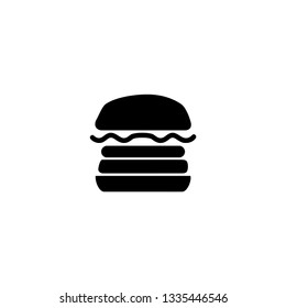 Burger icon.  Fastfood sign