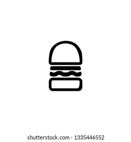 Burger icon.  Fastfood sign