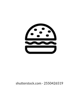Burger icon flat vector design
