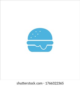 burger icon flat vector logo design trendy illustration signage symbol graphic simple