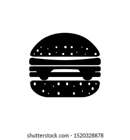  burger icon with a glyph style
