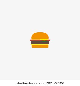 burger icon graphic element Illustration template design