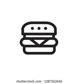 Burger Icon , Hamburger Logo , Fast Food Symbol