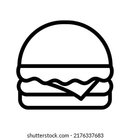 burger icon. hamburger sign. vector illustration