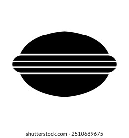 Ícone de hambúrguer ilustrado no plano de fundo