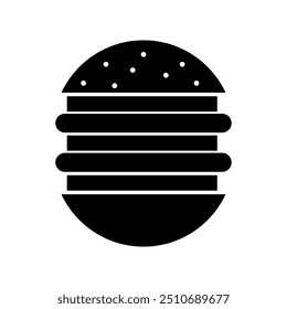 Icono de hamburguesa ilustrado sobre fondo