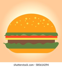 Burger icon illustration