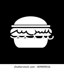 Burger icon Illustration design
