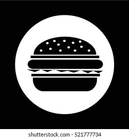 Burger icon illustration design