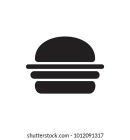 burger icon illustration isolated vector sign symbol