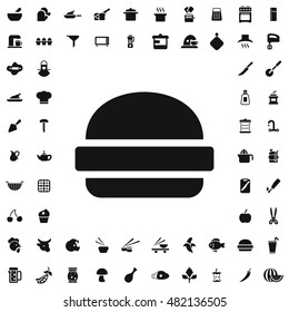 Burger icon illustration isolated vector sign symbol