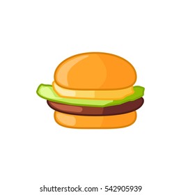 burger icon illustration isolated vector sign symbol
