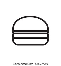 burger icon illustration isolated vector sign symbol