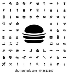burger icon illustration isolated vector sign symbol