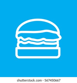 burger icon illustration isolated vector sign symbol