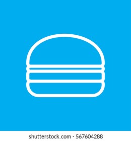 burger icon illustration isolated vector sign symbol