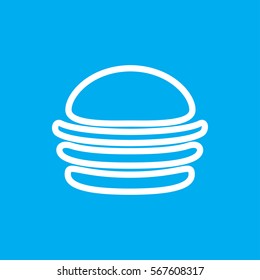 burger icon illustration isolated vector sign symbol