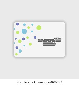 Burger icon illustration isolated vector sign symbol
