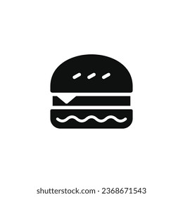 Burger icon isolated on white background