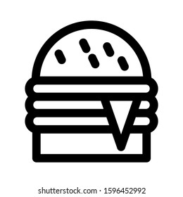 burger icon isolated sign symbol vector illustration - high quality black style vector icons
