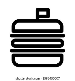 burger icon isolated sign symbol vector illustration - high quality black style vector icons
