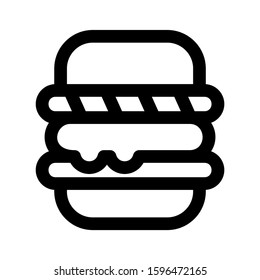 burger icon isolated sign symbol vector illustration - high quality black style vector icons
