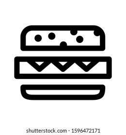 burger icon isolated sign symbol vector illustration - high quality black style vector icons
