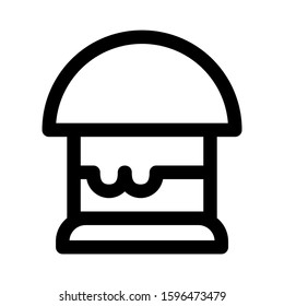 burger icon isolated sign symbol vector illustration - high quality black style vector icons
