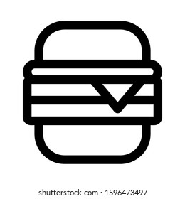 burger icon isolated sign symbol vector illustration - high quality black style vector icons
