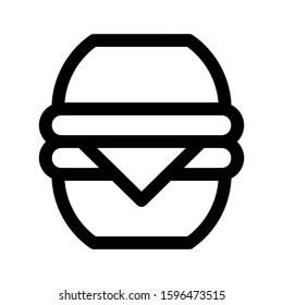 burger icon isolated sign symbol vector illustration - high quality black style vector icons
