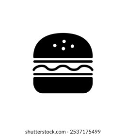 Burger icon logo design. burger sign and symbol. hamburger