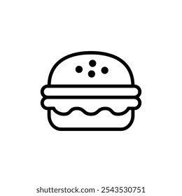 Burger icon logo design. burger sign and symbol. hamburger