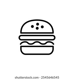 Burger icon logo design. burger sign and symbol. hamburger