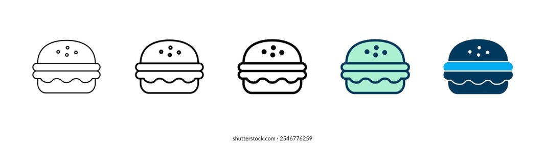 Burger icon logo design. burger sign and symbol. hamburger