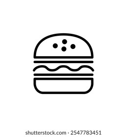 Burger icon logo design. burger sign and symbol. hamburger