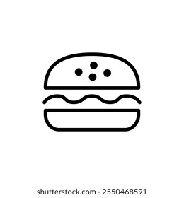 Burger icon logo design. burger sign and symbol. hamburger