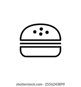 Burger icon logo design. burger sign and symbol. hamburger